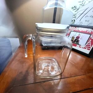 Bormioli Rocco Frigoverre Glass Pitcher Jug with Hermetic Lid, 68 oz or 2 Liters